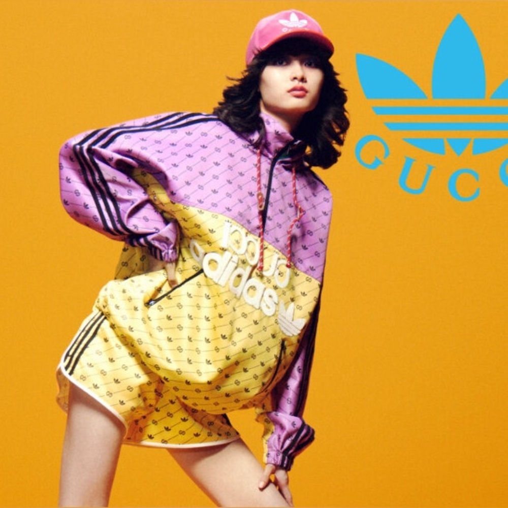 NWOT Gucci x Adidas Trefoil Bomber Jacket - Picture 2 of 10